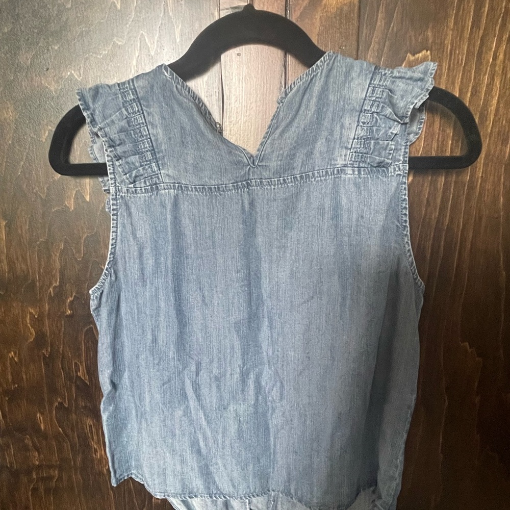 Tribal Jeans Chambray sleeveless top
